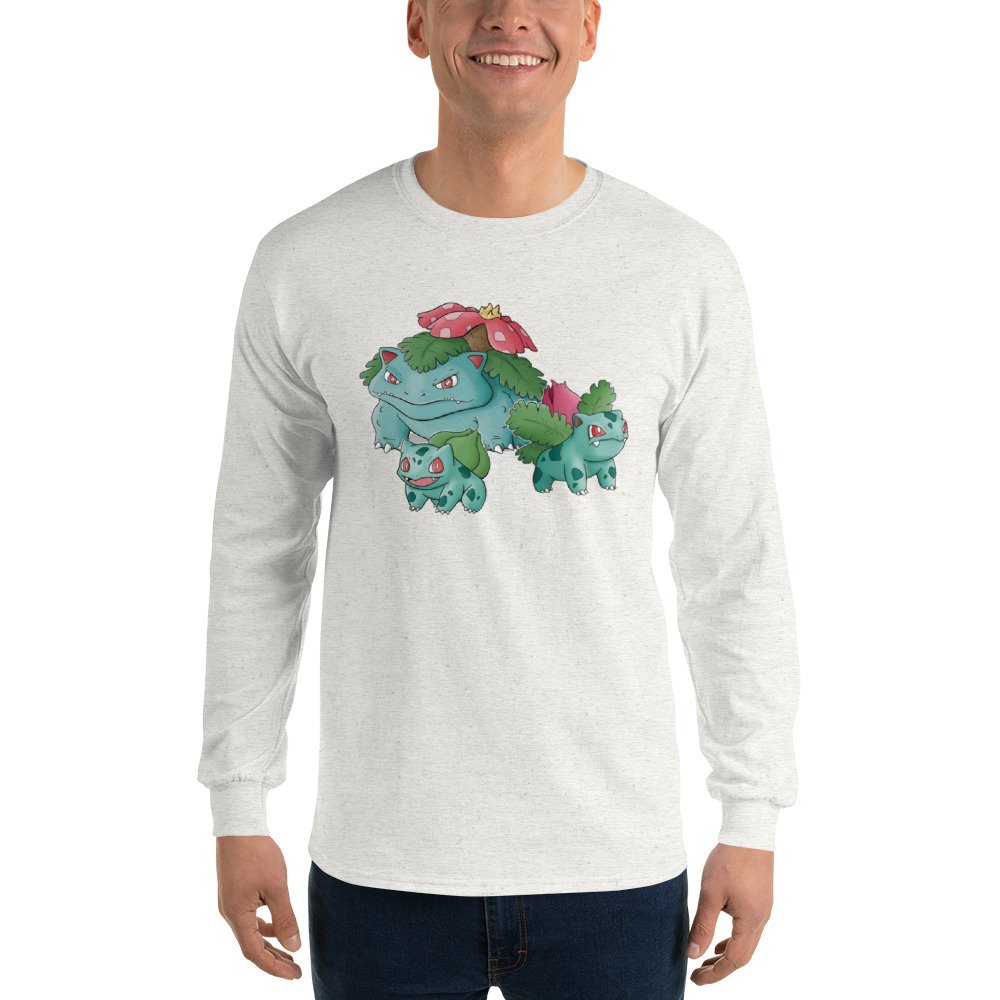Bulbasaur Evolution Long Sleeve T-Shirt - Image 4