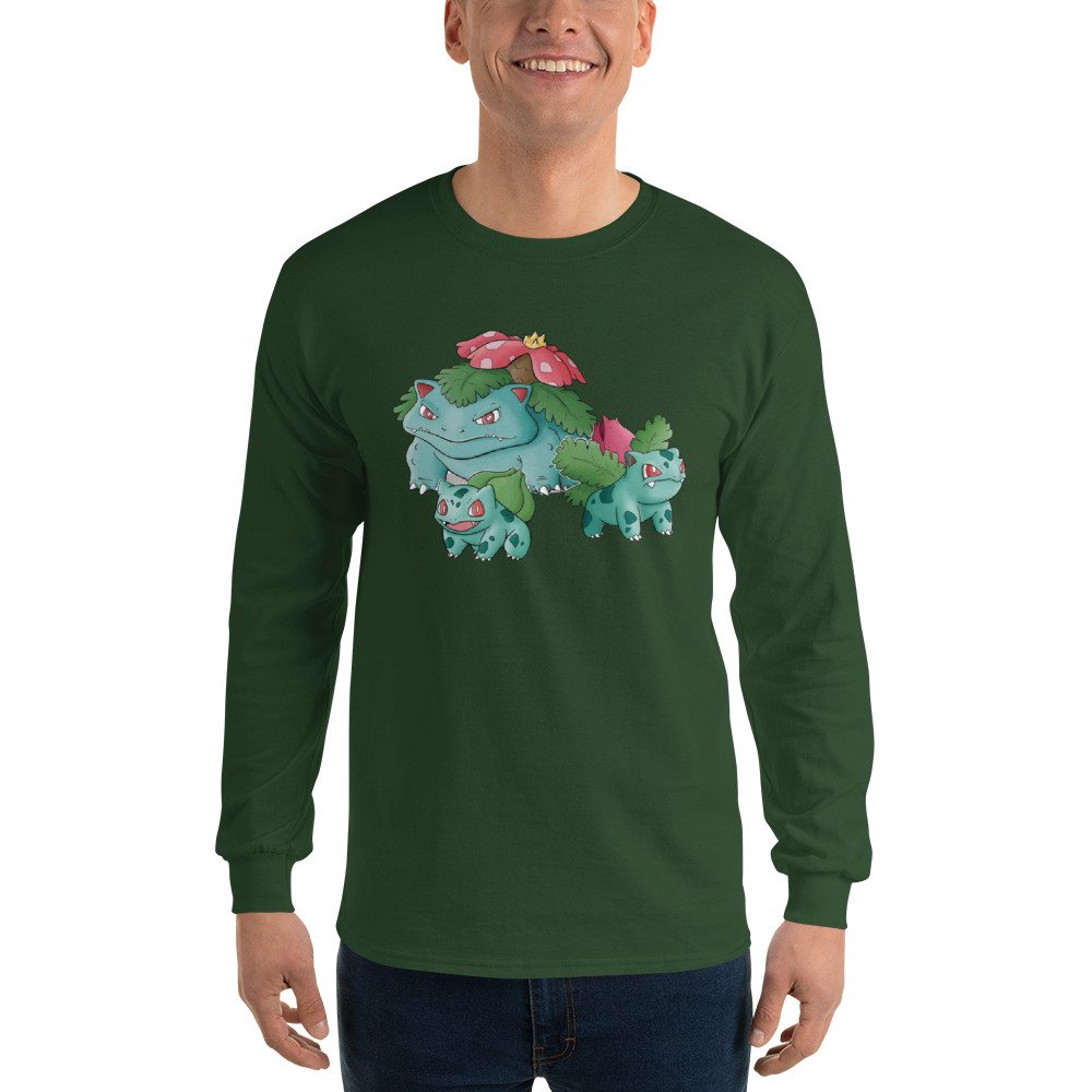 Bulbasaur Evolution Long Sleeve T-Shirt - Image 3